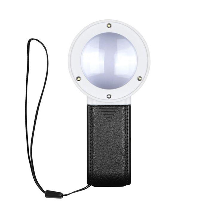 Valgusega käsitsi suurendusklaas